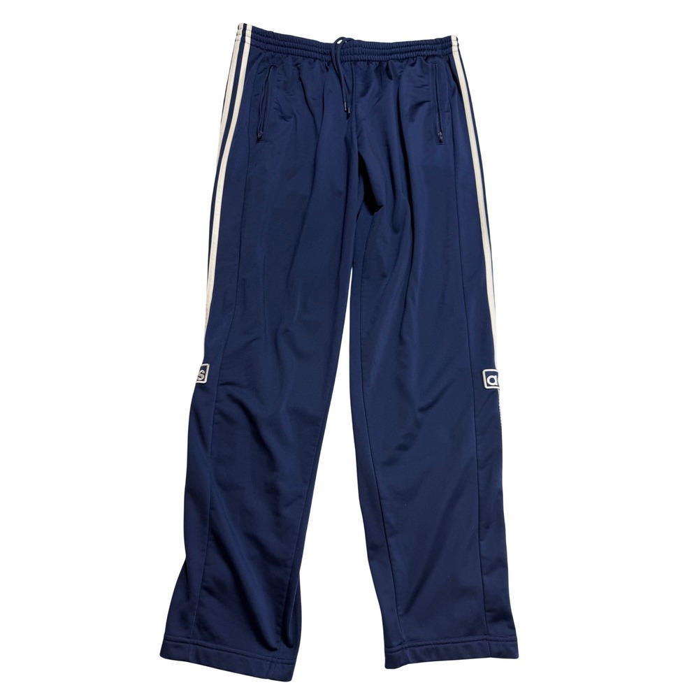 Adidas Originals Adibreak Track Pants Navy Blue Side Snap Breakaway